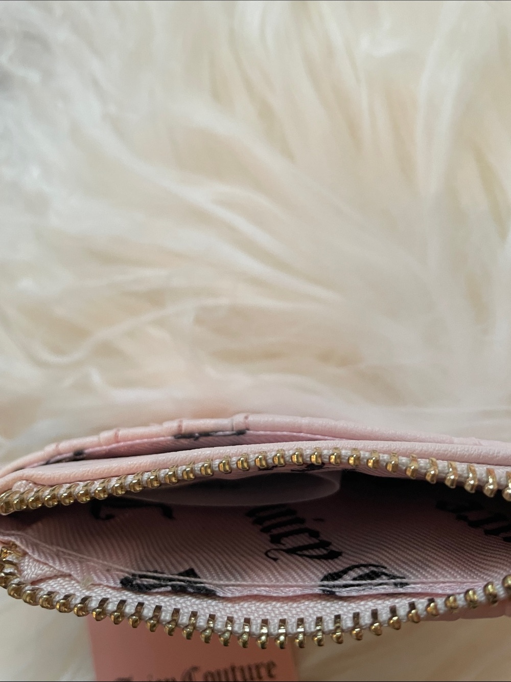 🎀JUICY COUTURE NWT Pink Zip Card Holder Wallet - Picture 5 of 10
